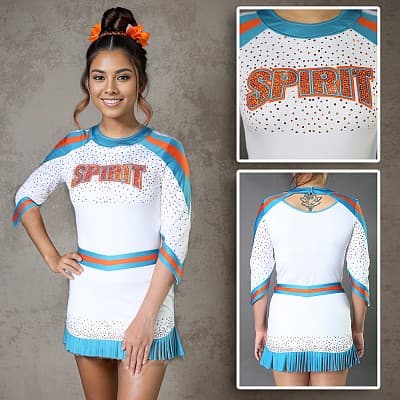 Spangled cheerleading uniform SCU_04